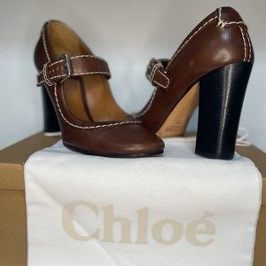 Chloé Maryjane block heel